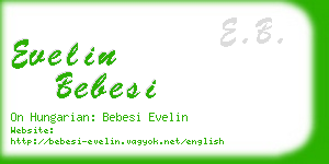 evelin bebesi business card